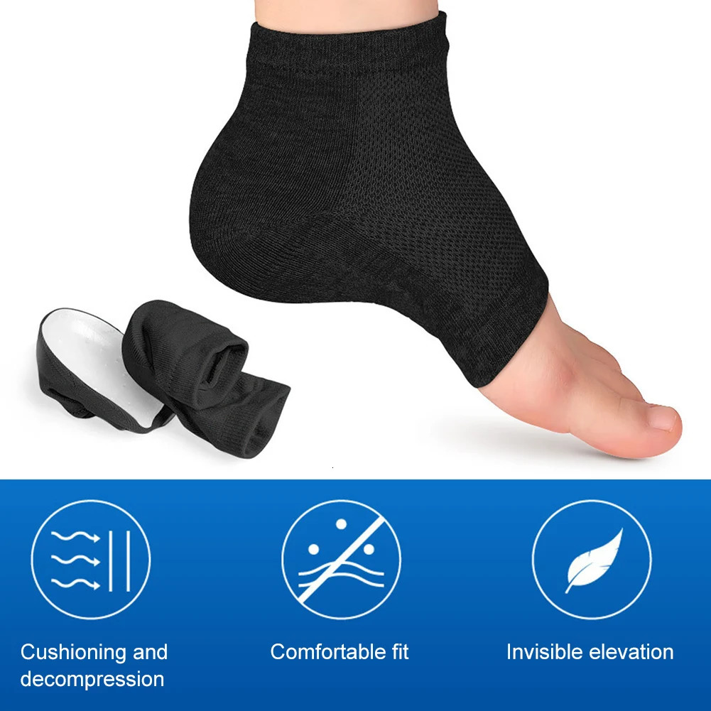 Invisible Rizzsoles Height Max Socks 2.5/3.5cm Half Height Increase Insoles Unisex Anti-slip Thickened SEBS Heel Lift Shoe Pads 250407