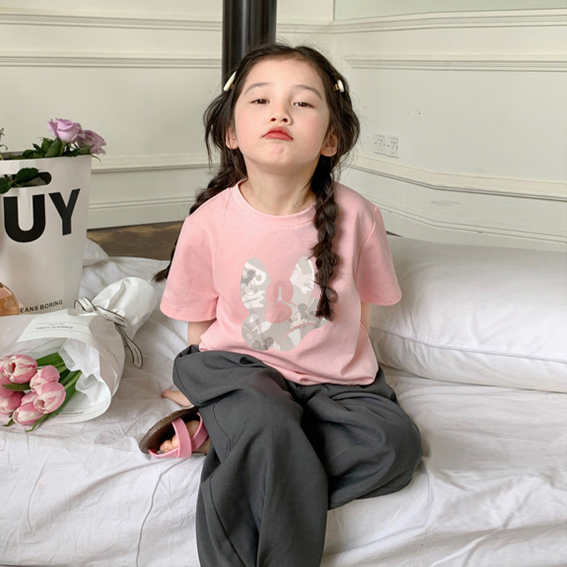 Ddmyshoesvip Pure Cotton Short Sleeved T Shirt For New And Girls Mid Size Children S Summer Clothing Stylish Cartoon Top Trend