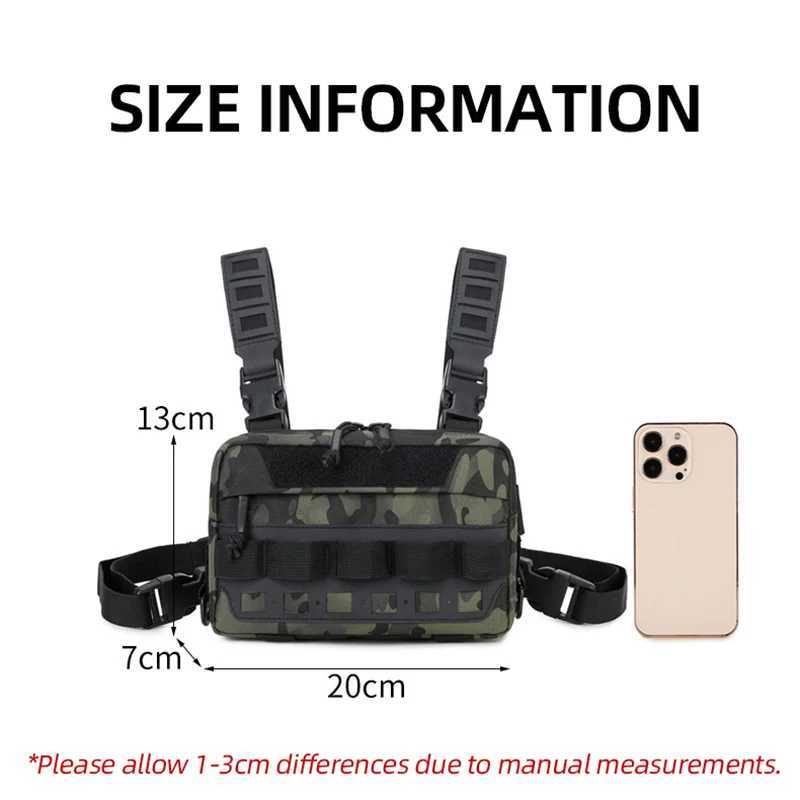 Tactical Climbing Molle Backpack Outdoor Camping Hiking Package Sports Cycling Rig Pouch Vest Fanny EDC Bags Fishing Lures ChestC250407