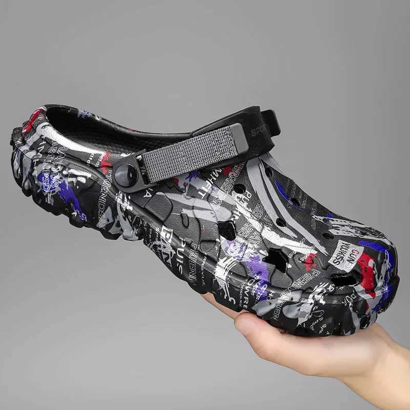 New Arrival Plus Size 47 Summer Mens Sandals Outdoor Garden Sandals Cave Shoes Mens Casual Shoes Water Shoes Comfortable Home Soft Skating Shoes T2504