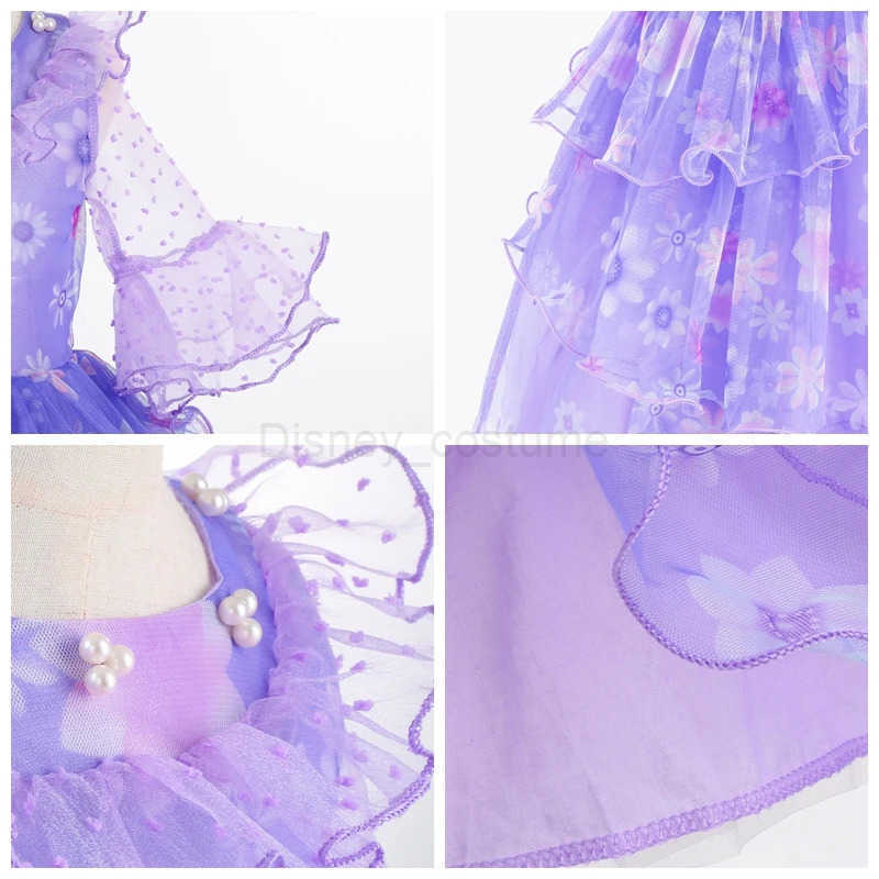 Disney Encanto costume cosplay princess dress Isabella Charm Girls Carnival Christmas Party Mirabel dress X250408