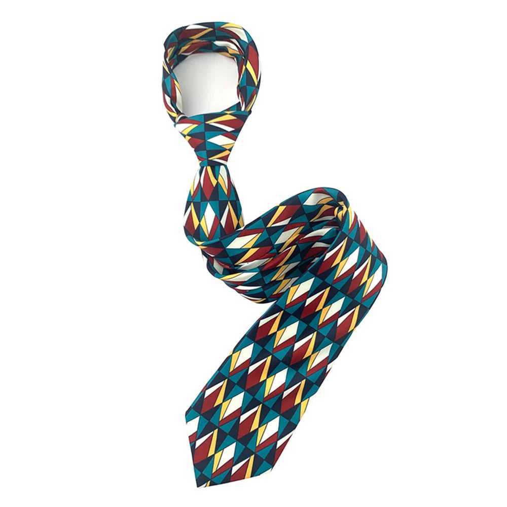 Men Tie 8cm Silk Tie For Man Luxury Vintage Design Print Necktie Cravat For Shirt Suit Wedding Party Stripe Cravats Silk Feeling X250407