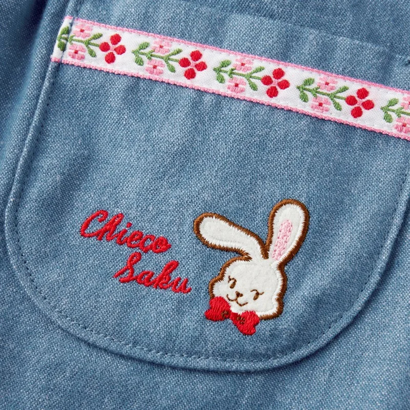 Girls Skirts Little Rabbit Letter Girl Denim Short Skirt Kids Casual Dress Princess Dresses Girl Jeans Shorts 250408