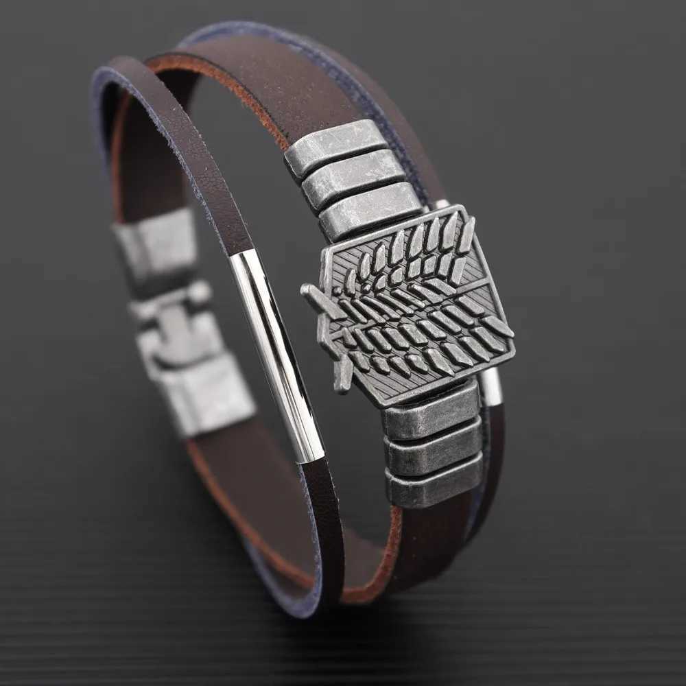 New Punk Cartoon Anime Attack nt Bracelets for Wen and Men Style Creative Bracelet Trend Personty Hand Jewelry GiftC250408
