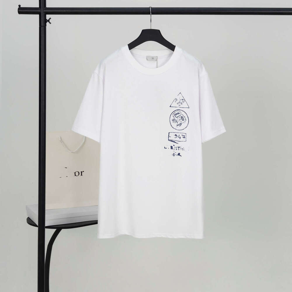 Casual T-Shirt High Version DO Dijia 2025 New Dreamy Cabin And Dynamic Tree Shadow Print Casual Loose Short Sleeved T-Shirt