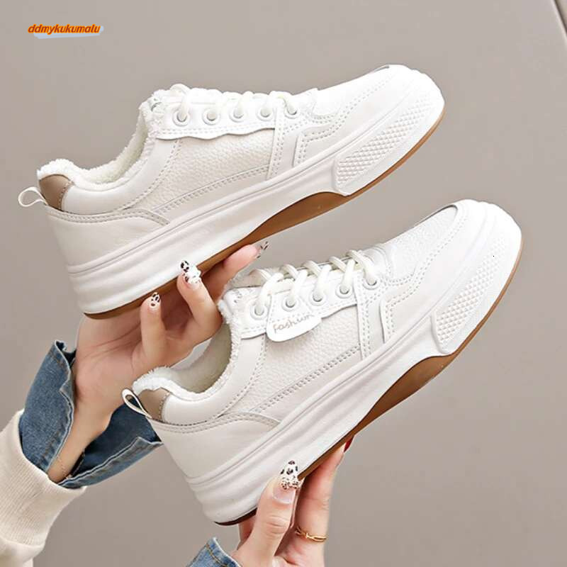 Women's Thick Sole Sports White Velvet Cotton Acts, New Stylish Design 2025, Suitable For Outdoor Activities, Work Acts #ddmykukumalu