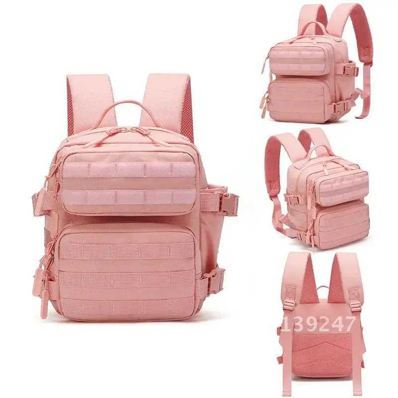 9L Mini Tactical Backpack Men Women Fitness Gym Bag Sports Lightweight Rucksack Hiking Wateproof Outdoor Backpack Travel CampingC250407