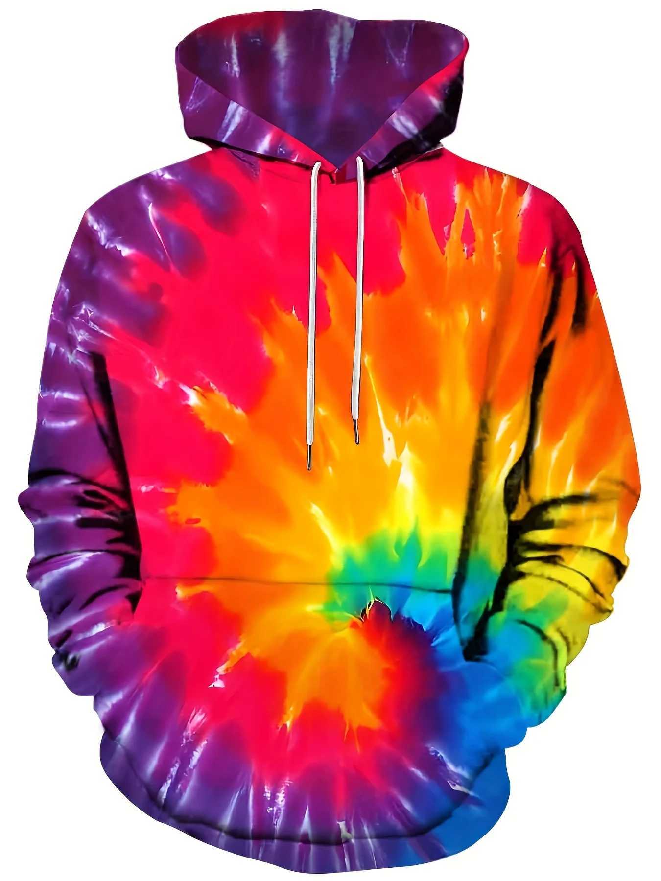 Mens Hoodie 3D Lace Dye Printed Sports Shirt Mens Casual Hoodie Y2k Hoodie Zipper Clothing Harajuku Top Mens Wear W250408