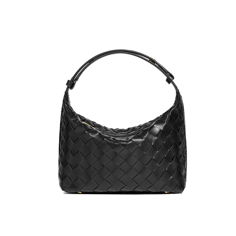 Handwoven Women's Stylish PU Leather Handbag Designer Shoulder Underarm Bag