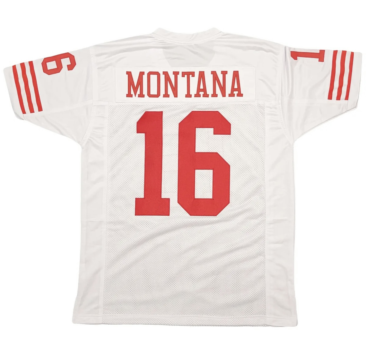 16 Montana Custom Football Jersey Rice McCaffrey Mason Mordecai Bosa Jerseys Mens Womens Youth