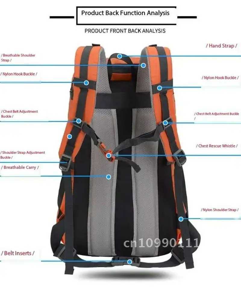 Lightweight and Load Reducing Water Bag for Men and Women Hiking Backpack Camping Travel Bag 30 LiterC250407