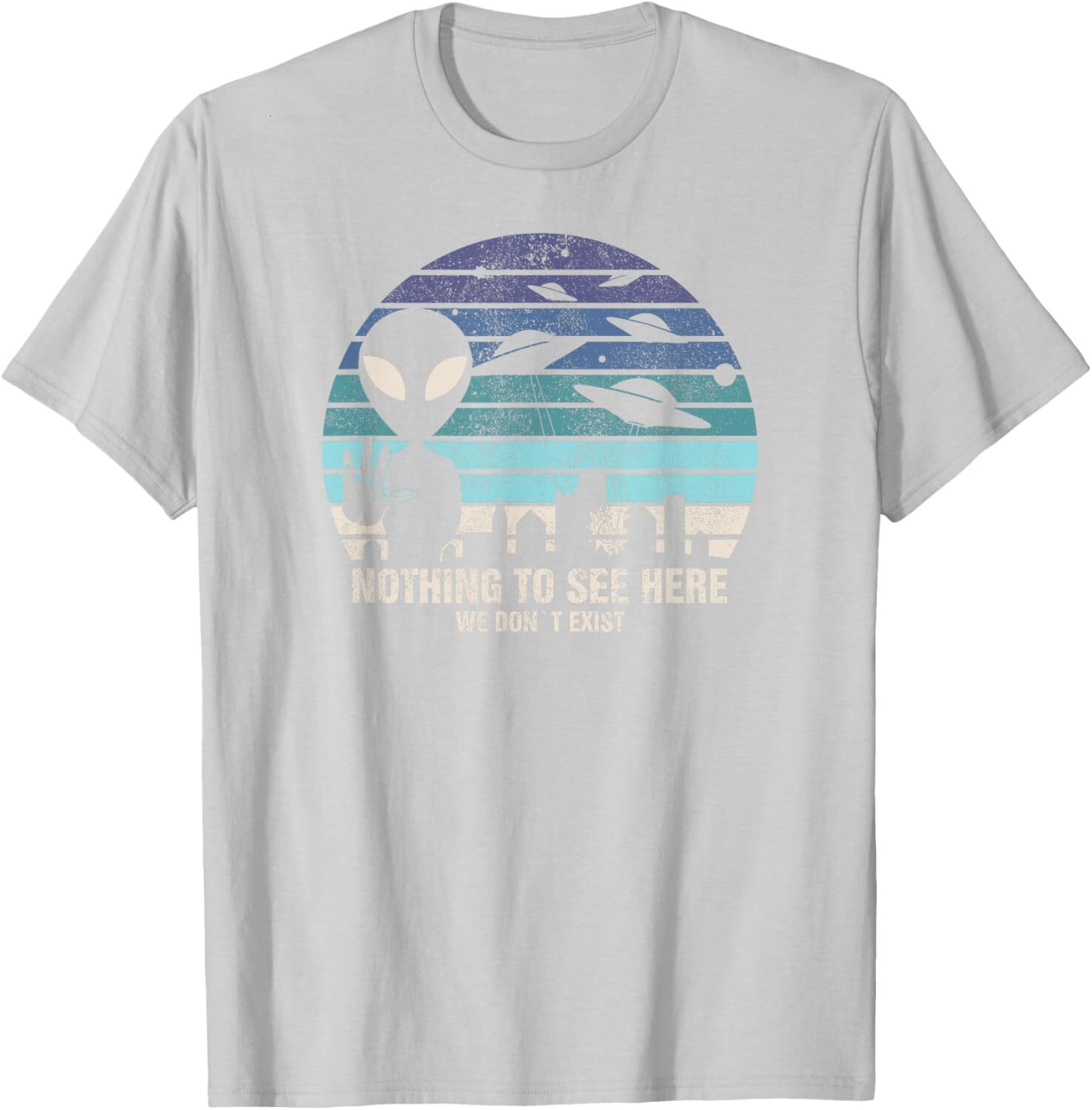 T shirt for Mens Aliens Nothing To See Here T-Shirt I UFO Alien Roswell Graphic Tee Casual Tops Clothes Short sleeve
