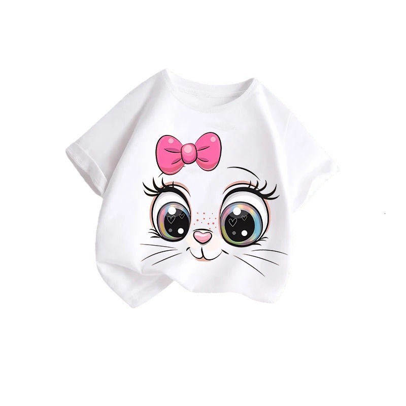 Ddmyshoesvip Girls T Shirt Short New Western Style Top Boys Half Sleeved Children S Summer Clothing