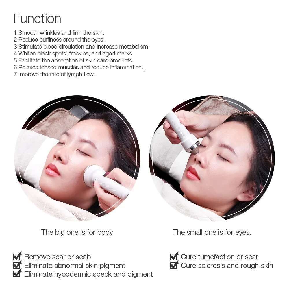 Ultrasonic Women Care Whitening Freckle Removal High Frequency Lifting Skin Anti Aging Beauty Facial Hine