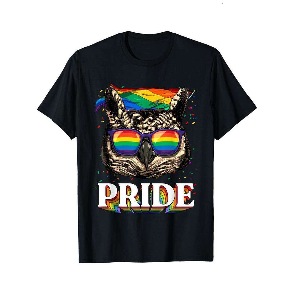 Designer T shirt LGBT Alaskan Malamute Gay Pride Rainbow Flag Sunglasses - 220g Tshits