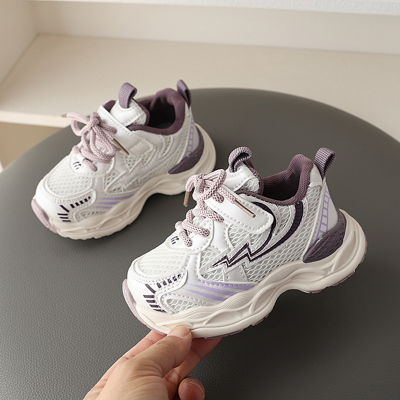 2025 New Design Children For Boys Mesh Breathable Kids Sport Shoes Cutefeet Non-slip Fashion Toddler Girls Sneakers Trainers Size 21- 30 C0646 H260207