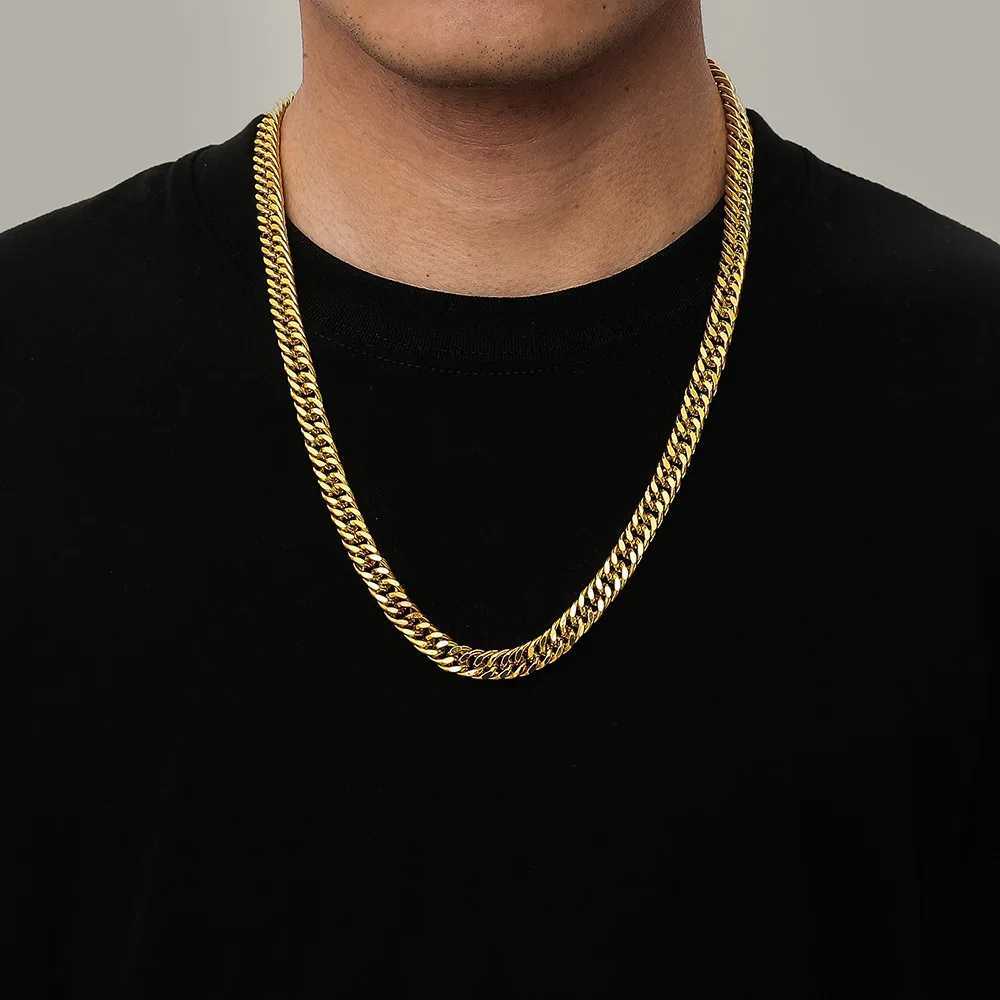 Golden stainless steel 6.5mm curly Cuban chain bracelet for womens fashion parties weddings jewelry sets gifts Y250408