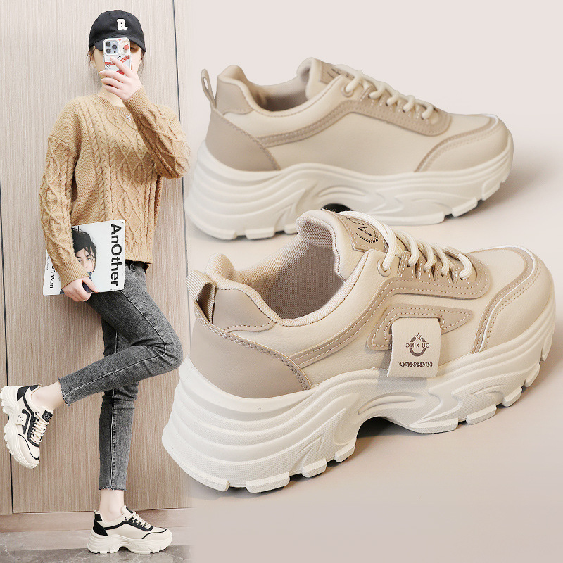 NEW Casual shoes women designer sports shoes thick sole height increasing fashion dad shoes trend sneakers