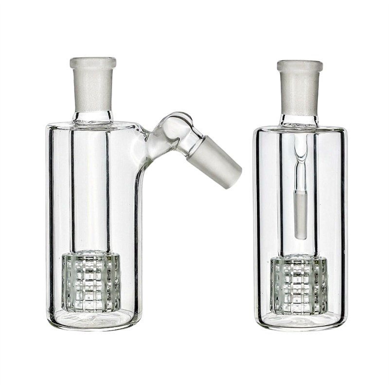 Glass Ash Catcher 14mm 18mm 4.3 Inch Mini Hookah Glass Bong Water Catchers Thick Pyrex Clear Bubbler Ashcatcher 45 90 Degree
