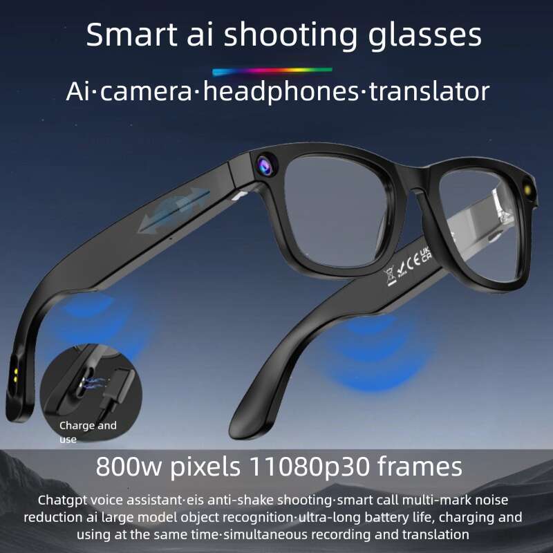 Well-known Brand Designer Sunglasses W Pixel Camera Camera Video Call Real-time Translation AI Q A Smart Glasses