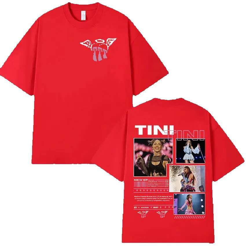 Rap singer Tini 2025 pattern for men and women vintage high-quality fashion aesthetic oversized cotton T-shirt streetwear