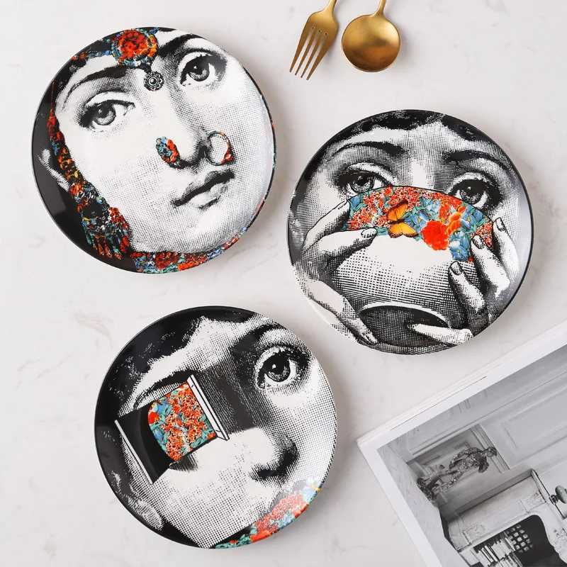 Luxurious decorative ceramic panels Artistic Tableware for dining and display perfect for elegant home and party use X250408