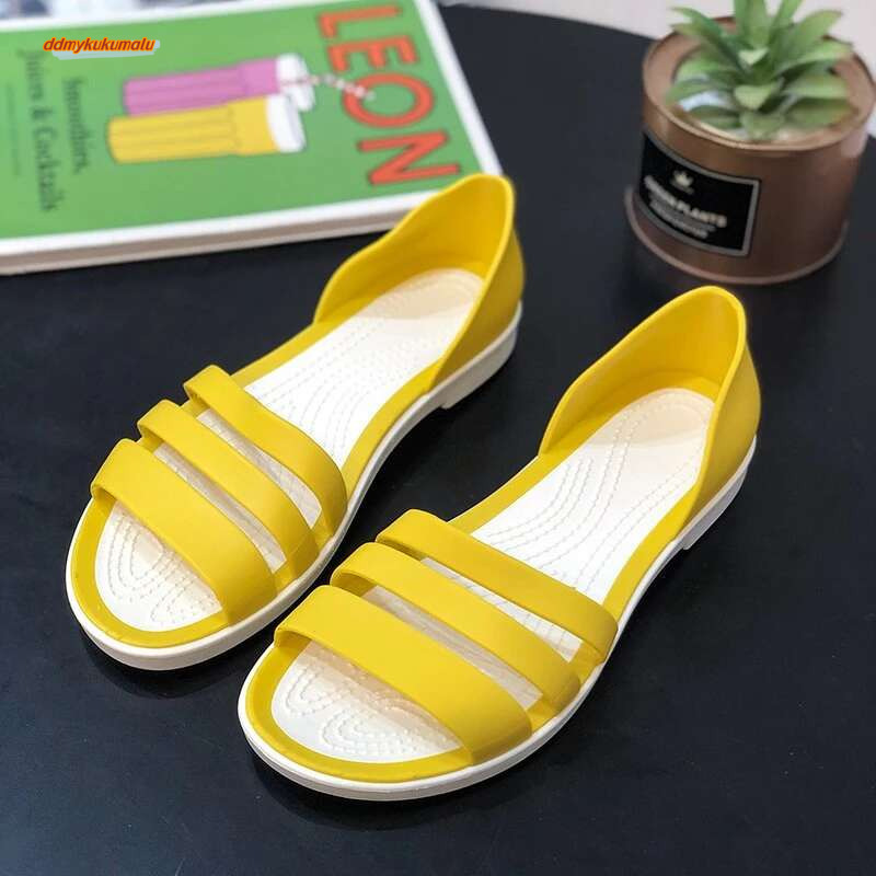 2024 Fashion Comfortable Sandals Summer New Candy Color Women Cute Shoes Peep Toe OutdoorShoes Woman Flats ddmykukumalu