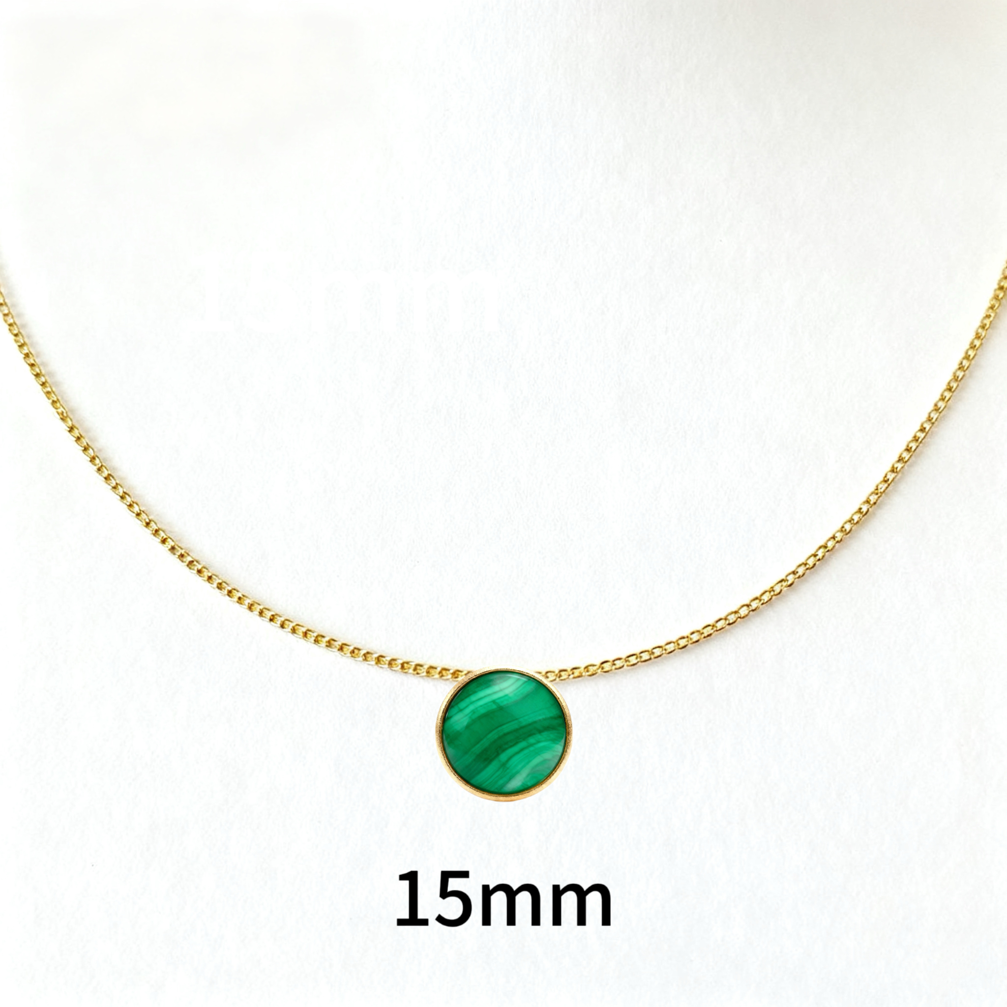 15mm designer luxury high-end necklace luxurious and high-grade round flower-shaped necklace gold rose gold silver minimalist versatile and elegant