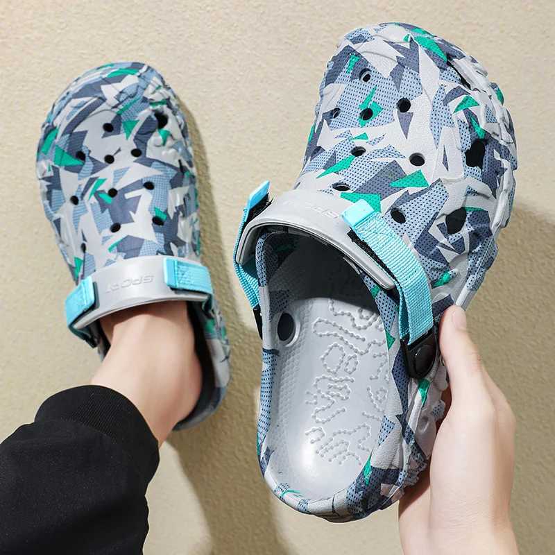 New Arrival No. 47 Summer Mens Sandals Light EVA Mens Casual Shoes Hole Shoes Neoprene Home Garden Outdoor Mens Beach Flat Slide T250407