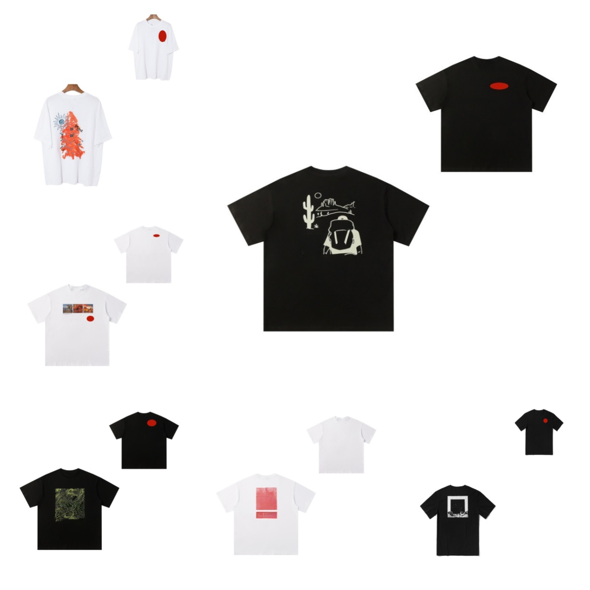 CHEPRIMES T-SHIRT des créateurs pour hommes Designer North Lout Tshirt Summer Black Blanc Vêtements Polos Polos à manches courtes Luxurys Vêtemen