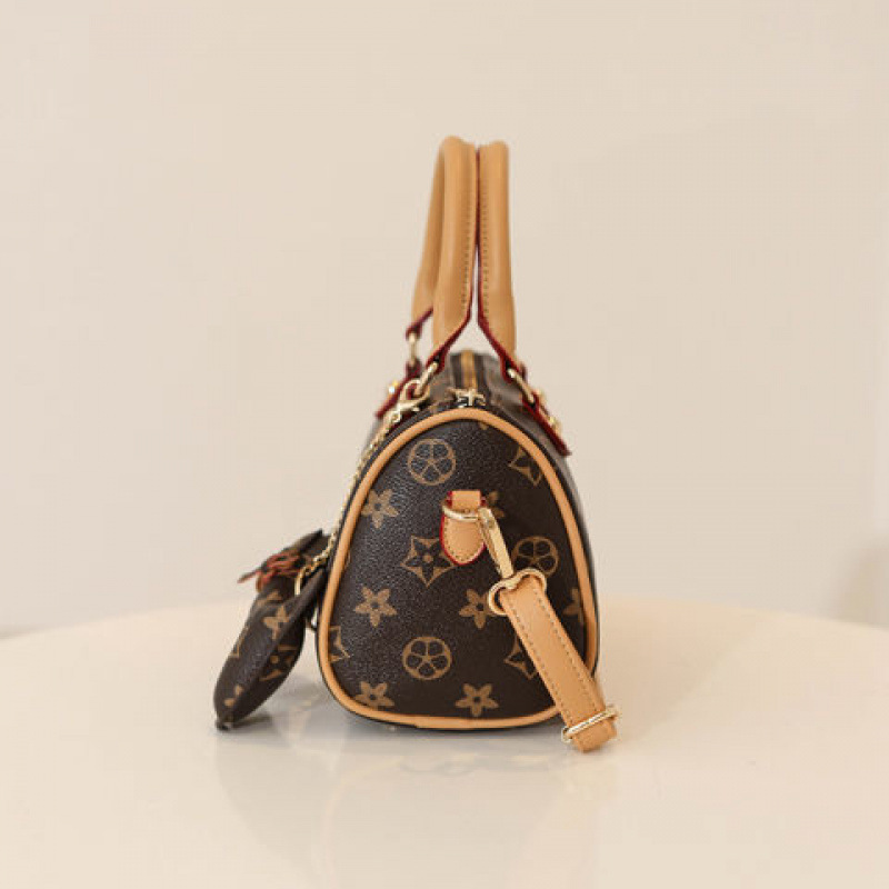 Women'S Bag New Style Old Flower Boston Pillow Bag Fashion Printed Shoulder Crossbody Bag