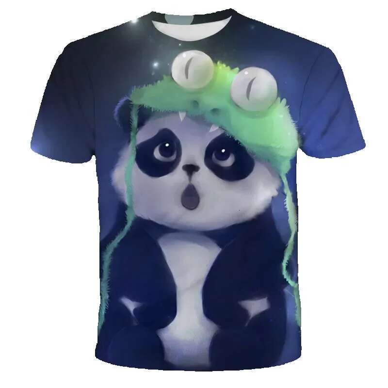 Fun and casual 3D cartoon economy men, Krasnot sunglasses, men's round neck clothing, fashionable T-shirt