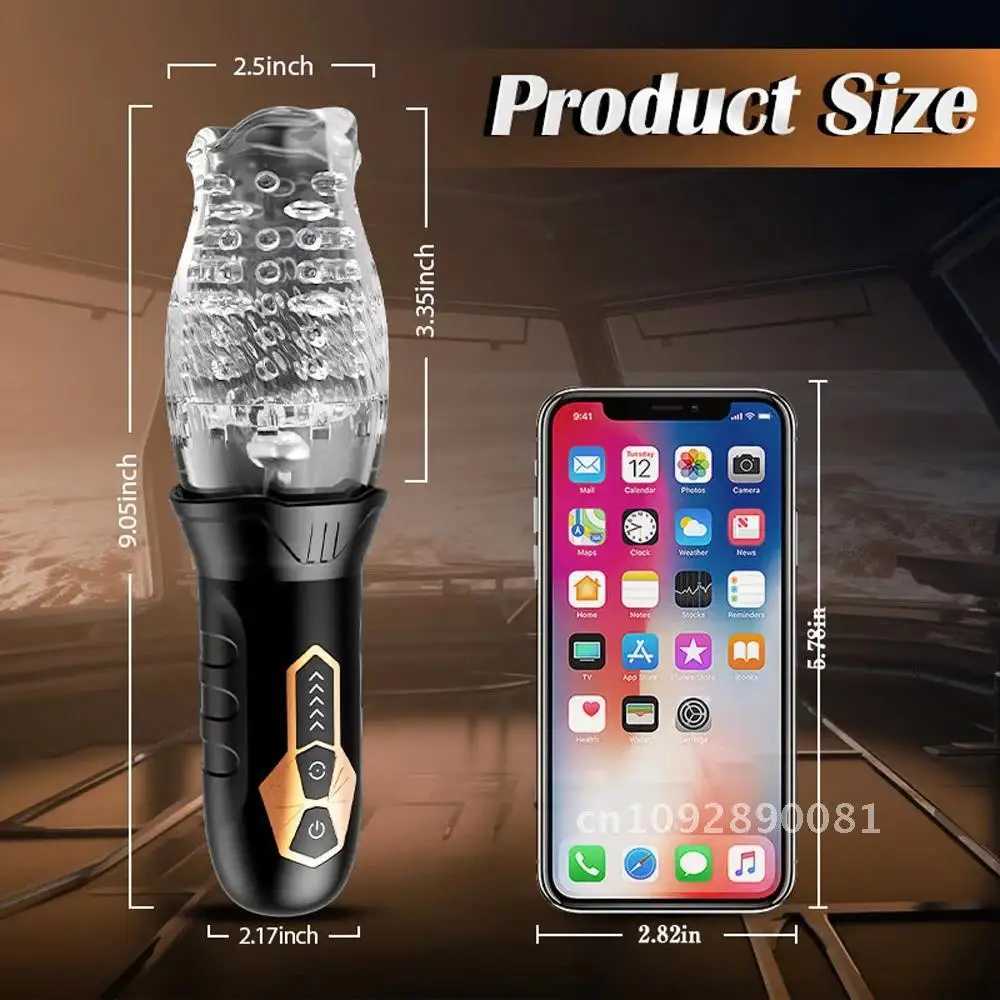 Male sex toy Mane Dildo electric piston rotation oral vaginal oral sex automatic suction cup real vibrator cup masturbation maleW250408