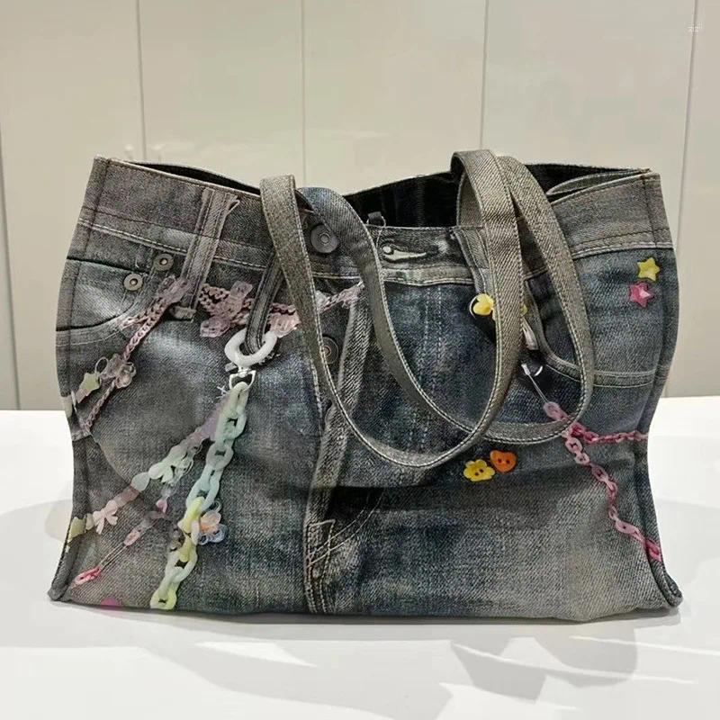 Duffel Bags 2025 Capacity Candy hot Chain 32 42 16cm Messenger Strap Bag Men Women High Quality DenimFunctional Shoulder #R019