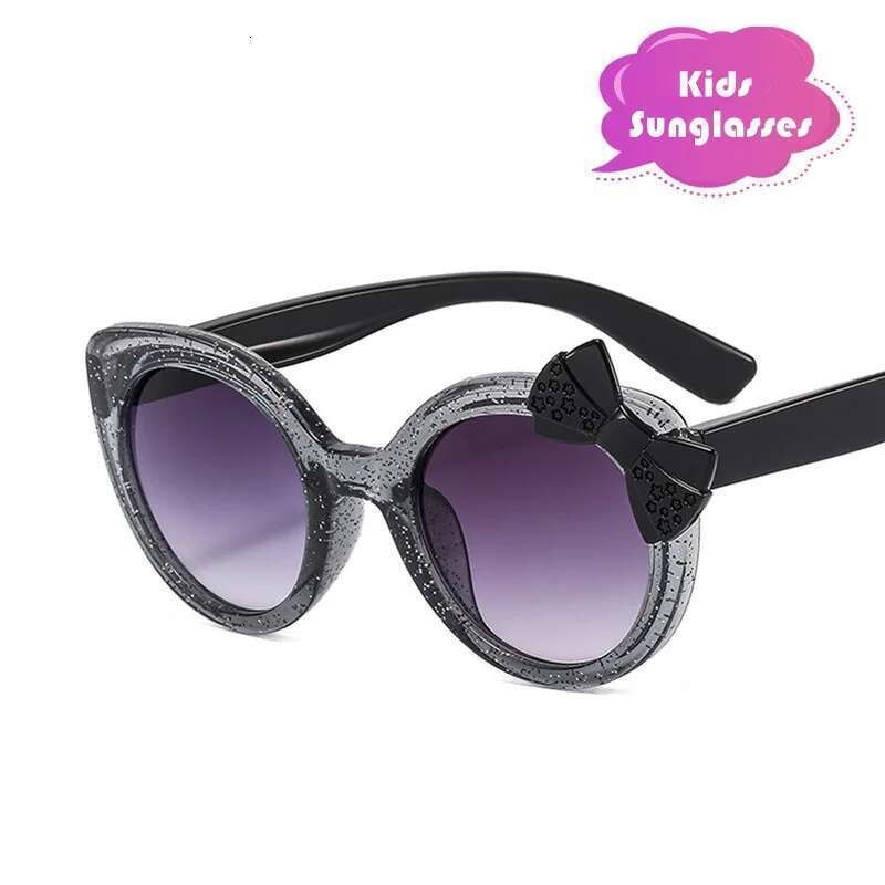 2024 Lovely Cat Eye Children Sunglasses Personality Bowknot Sun Glasses Kids Cute Baby Eyewear Trend Girls Boy Eyeglasses