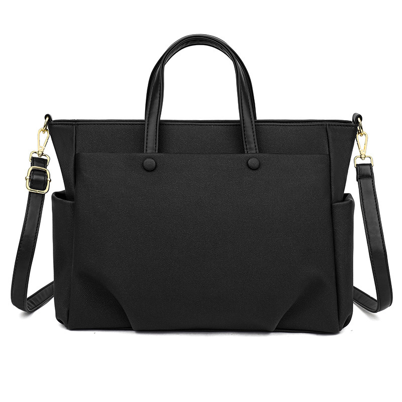 Large Capacity Tote Bag Women's Fashion Waterproof Briefcase Commuter Crossbody Single Shoulder Pen 15-inch Laptop Bag