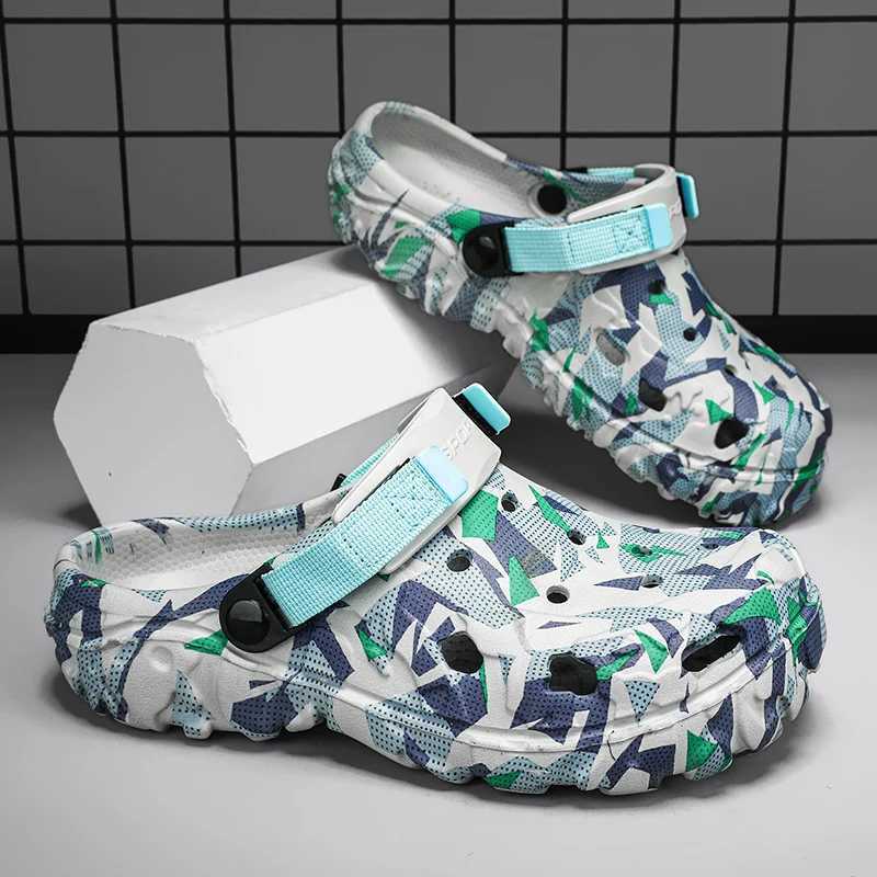 New Arrival No. 47 Summer Mens Sandals Light EVA Mens Casual Shoes Hole Shoes Neoprene Home Garden Outdoor Mens Beach Flat Slide T250407