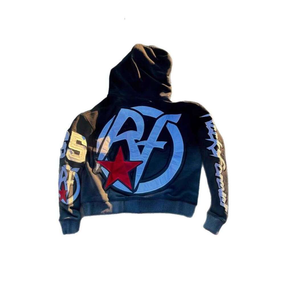 Street unisex fashion high street ins style patch hip-hop hoodie