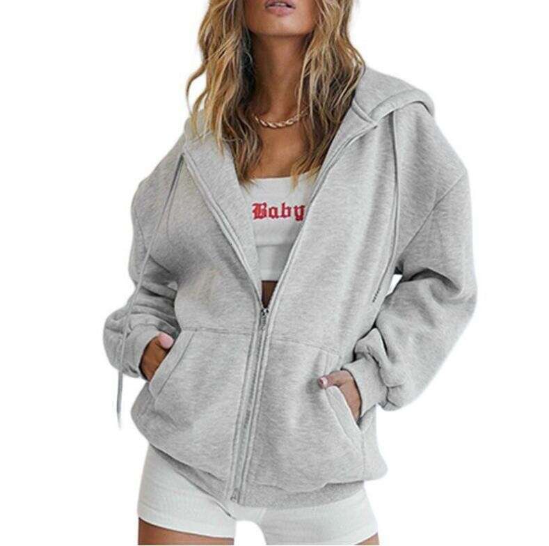 Hoodie jacket, sports shirt, drawstring zipper hoodie with pocket, new casual fashion trend clothing