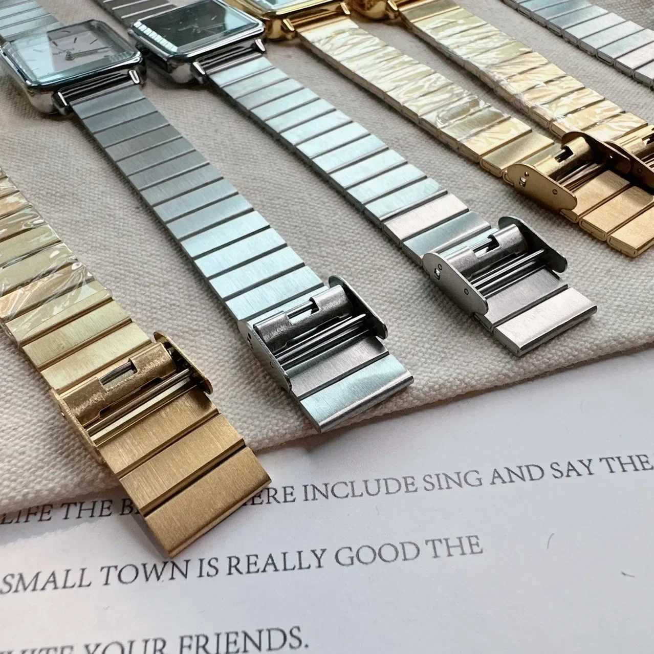 Luxury Womens Square Watch Fashion Gift Womens Adjustable Strap Stainless Steel Quartz Watch Direct Shipping Relojes Para MujerT250408