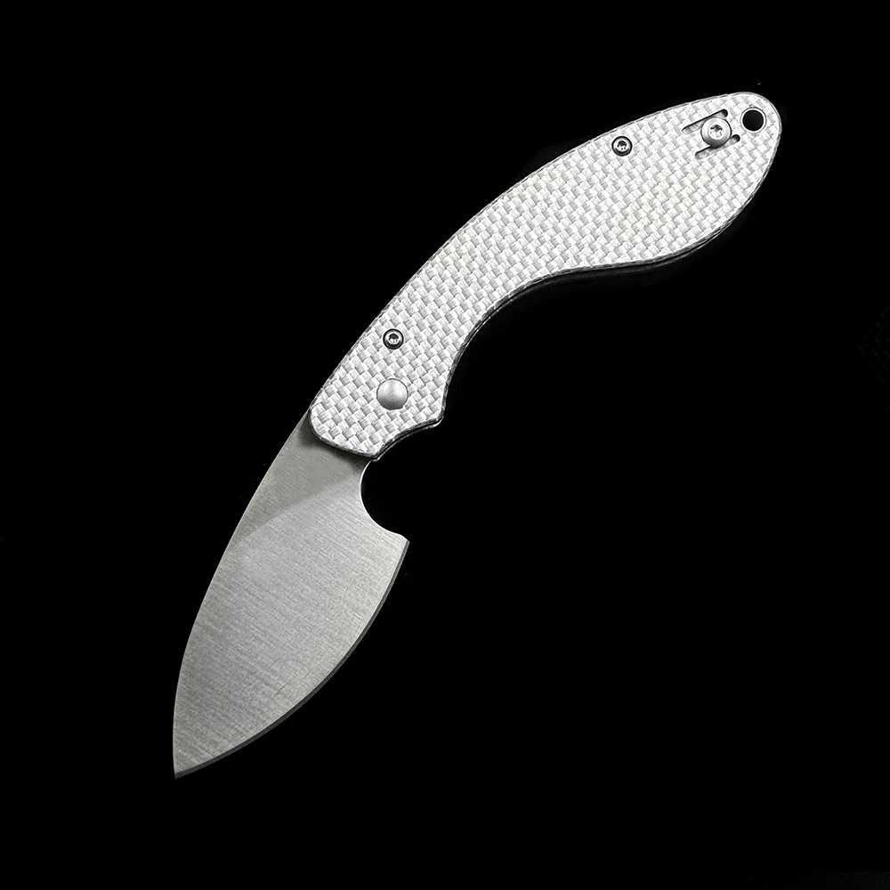 OK-C207GP Ouroboros G10/CF handle bearing folding knife X250408