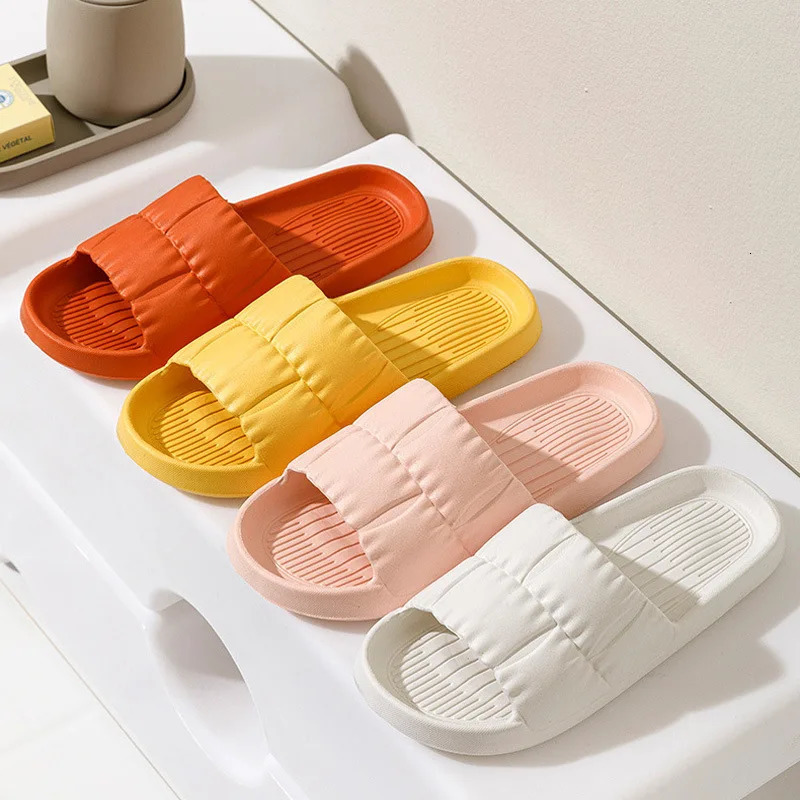 Men Women Soft Sole Cloud Slippers Thick Platform Indoor Outdoor Beach Sandals Summer EVA Non Slip Flip Flops 250408