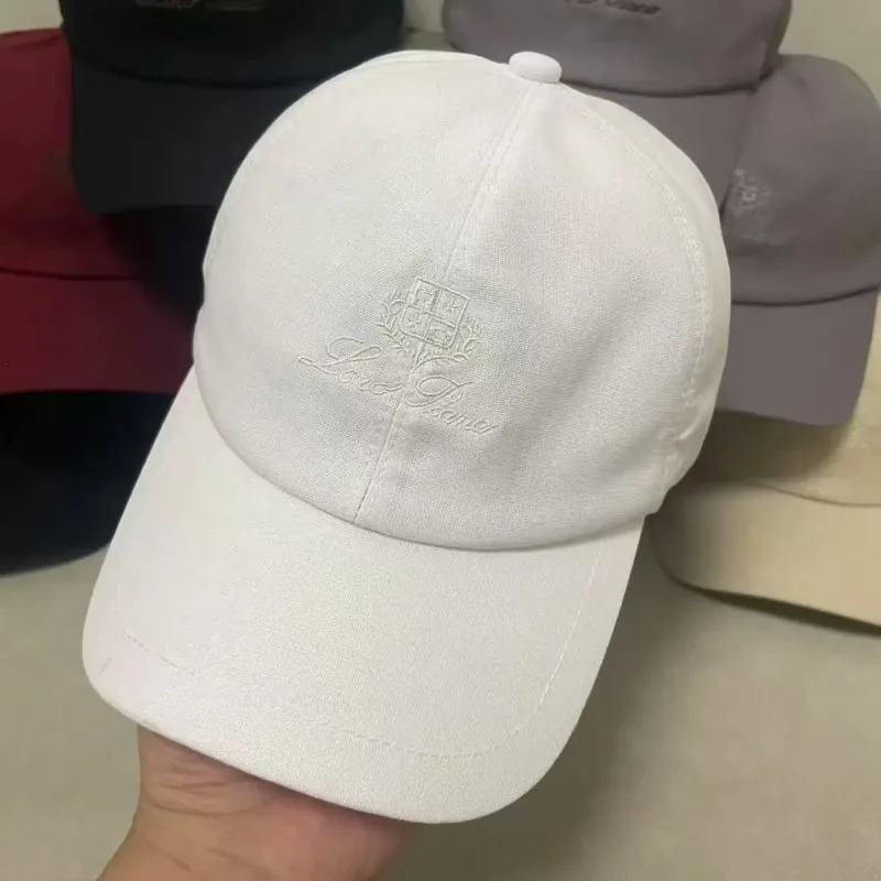 2025 Mens and Womens Linen Breathable Duckbill Cap Casual Versatile Embroidered Baseball 251103
