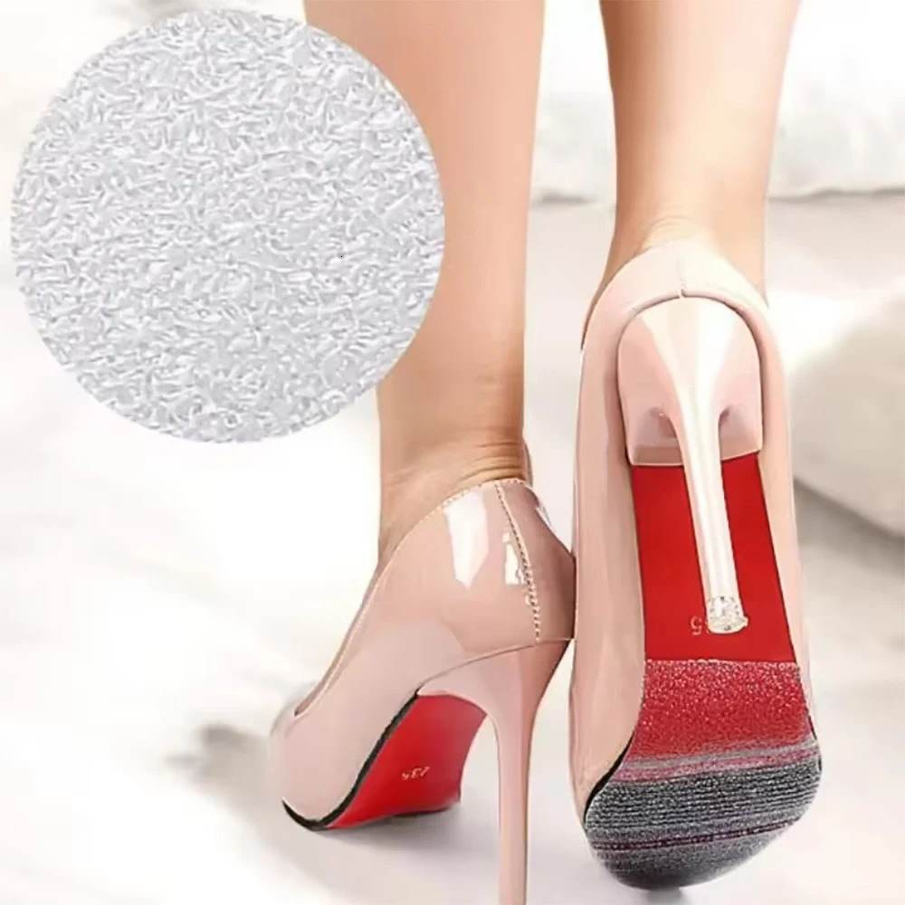 Shoe Sole Protector Sneakers Sticker for High Heels Self-Adhesive Ground Grip Shoe Protective Bottoms Outsole Insoles 250407