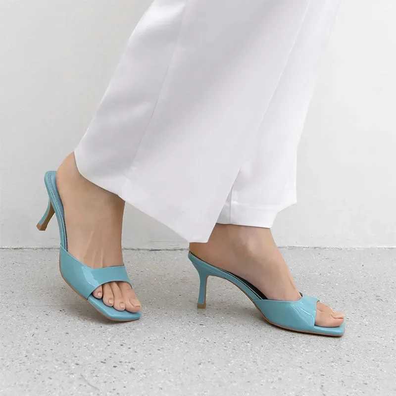 Womens High Heel Sandals Summer New Fi Square Open Toe Womens Elegant Casual Comfortable Black High Heel SandalsXJ250407