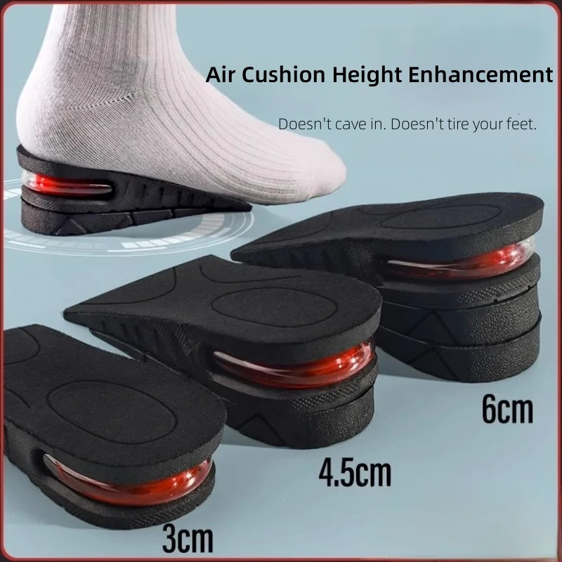 Elevated Insole Summer Mens and Womens One Pair Invisible Inner Elevated Air Cushion Half Cushion for COSPLAY 250408