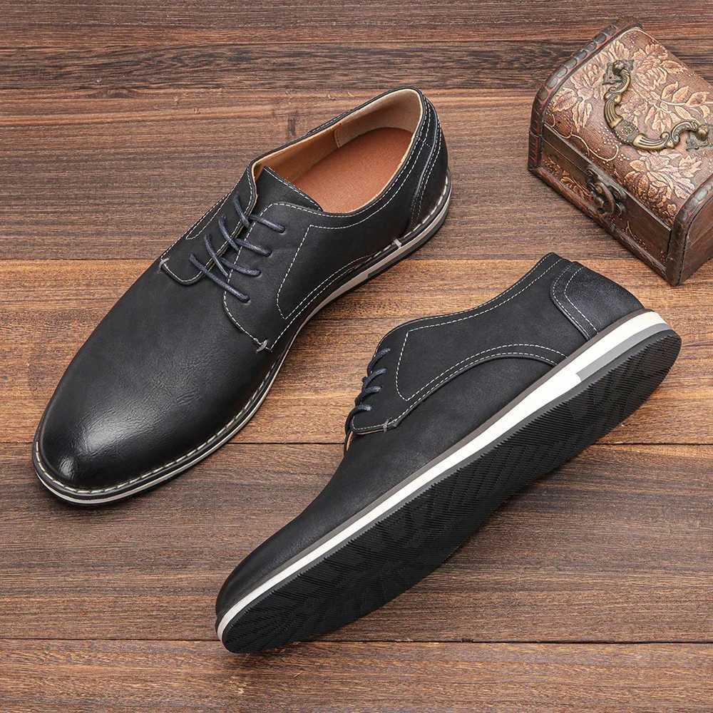 39~49 men shoes brand 2023 fashion comfortable men leather shoes #KD4163C250408