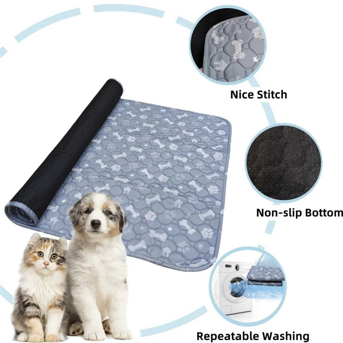 Washable dog urine pad reusable pet urine pad waterproof puppy training diaper pad car seat floor sofa pet supplies Y250407