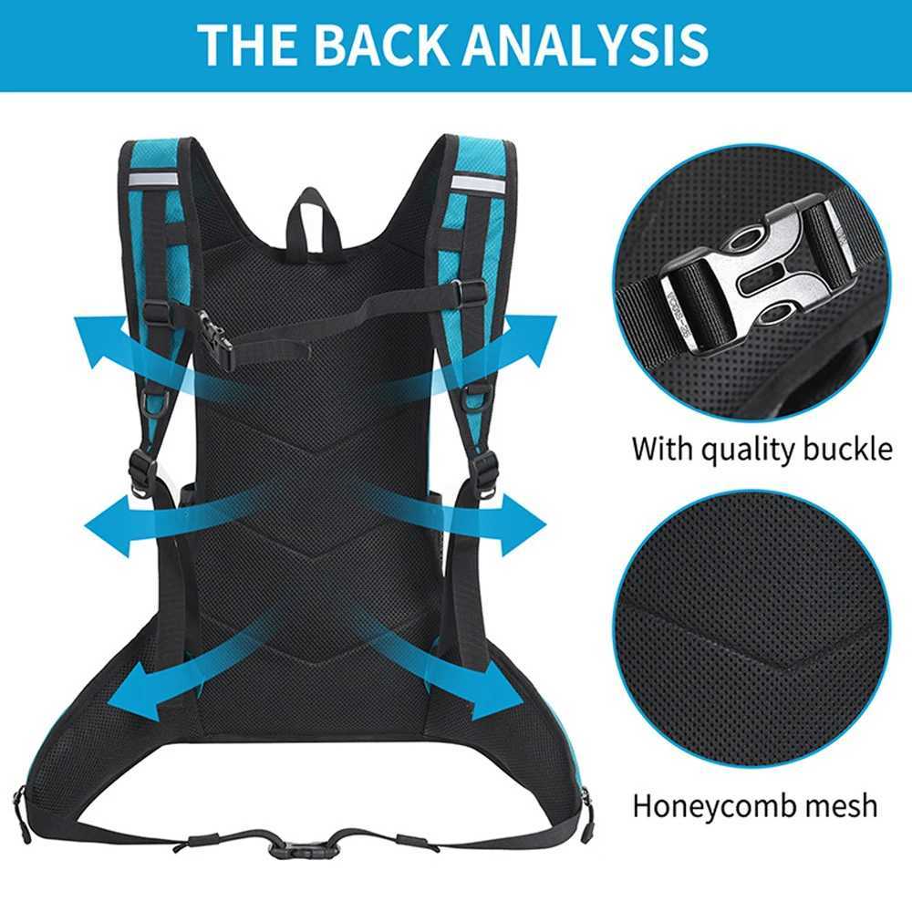 Hiking Backpack with Insulated Hydration Pack Water Backpack for Men Women in Outdoor Activities Like Running Cycling CampingC250407