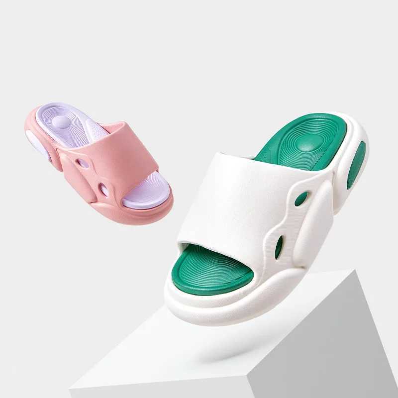 Gacimy Womens Platform Sliding Block 2025 Summer New Outdoor N-Slip Beach Sandals Fi Adhesive Thick Bottom Sliding Block House Sliding BlockXJ250407